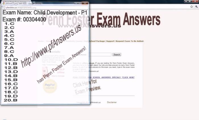 Penn foster exam answers 2023