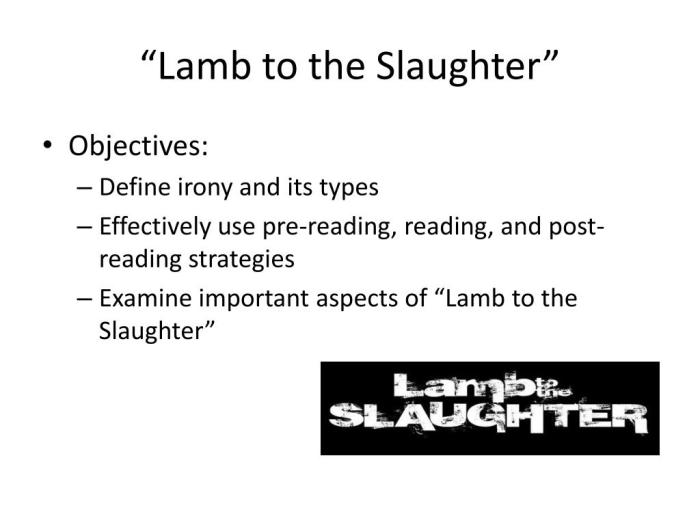 Figurative language in lamb to the slaughter