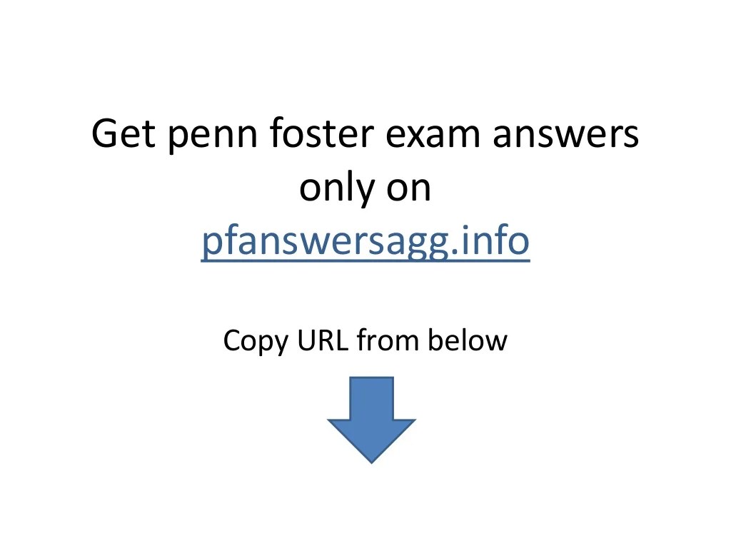 Penn foster exam answers 2023